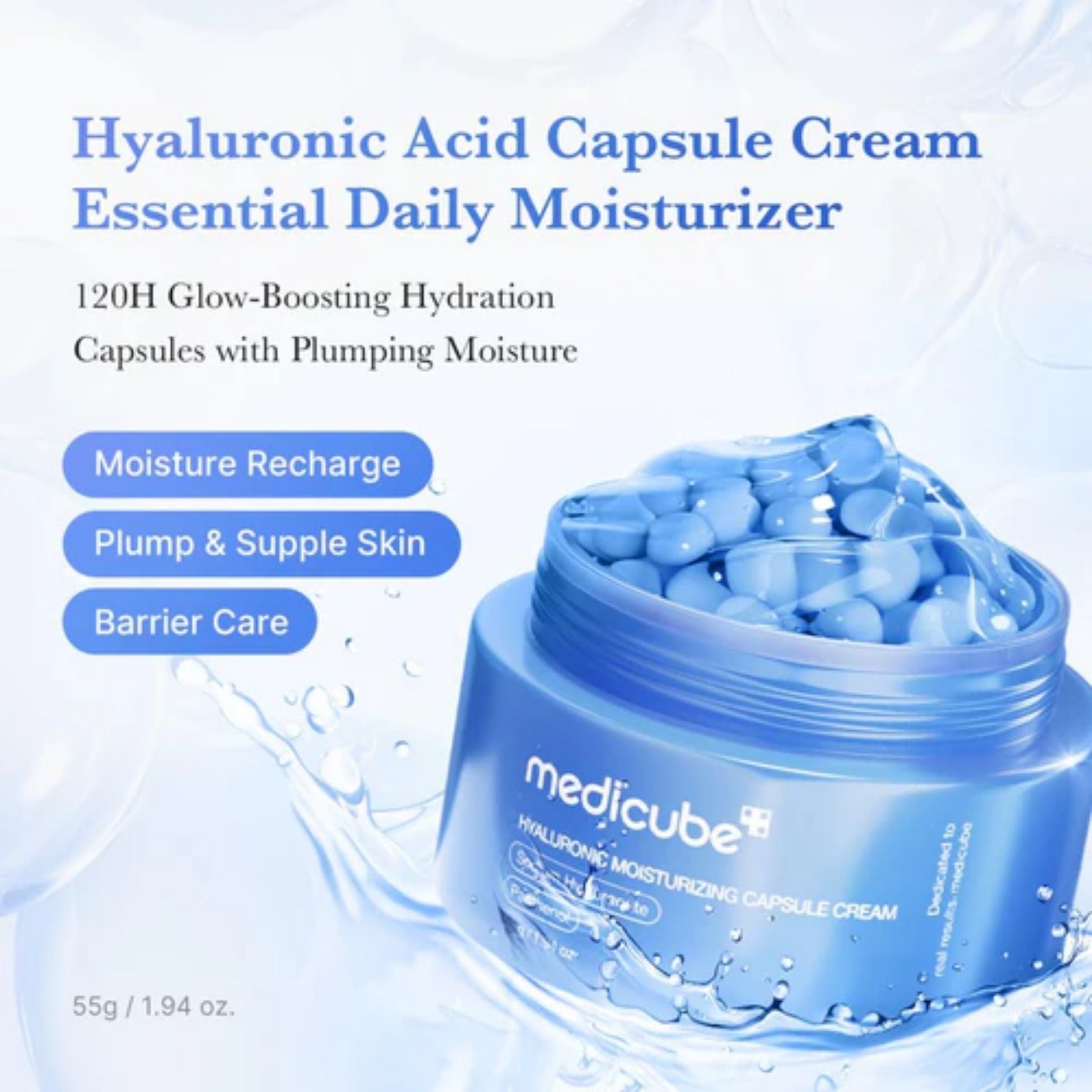 Medicube Hyaluronic Moisturizing Capsule Cream 50ml