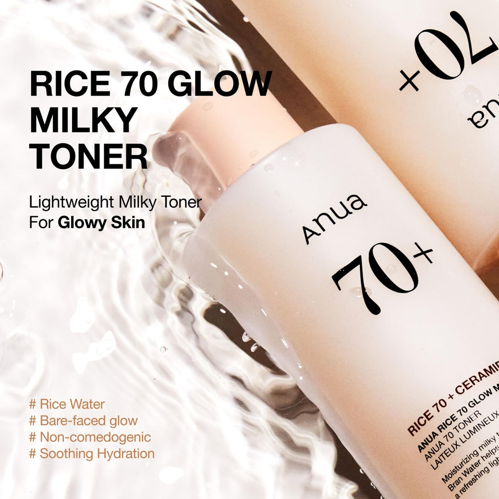 Anua Rice 70 + Ceramide Glow Milky Toner 250ml