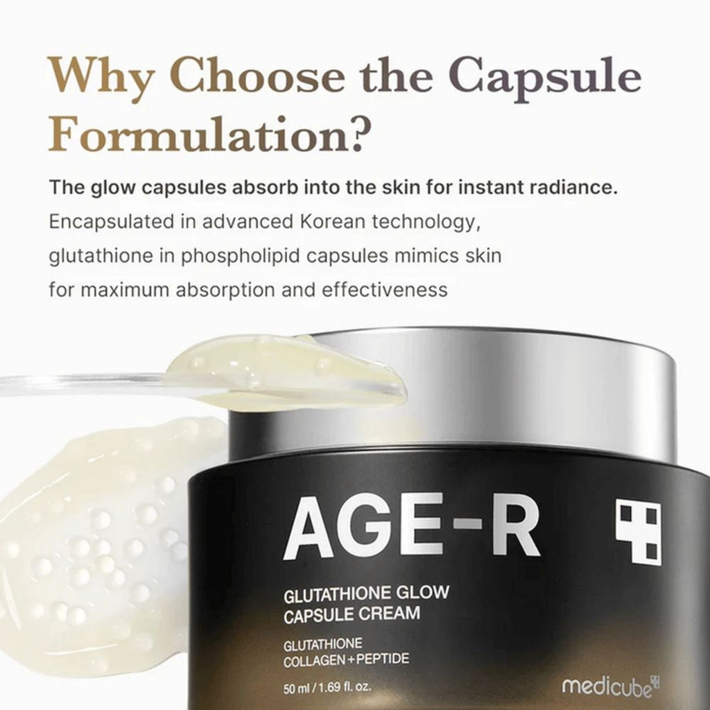 medicube age-r glutathione glow capsule cream 50ml