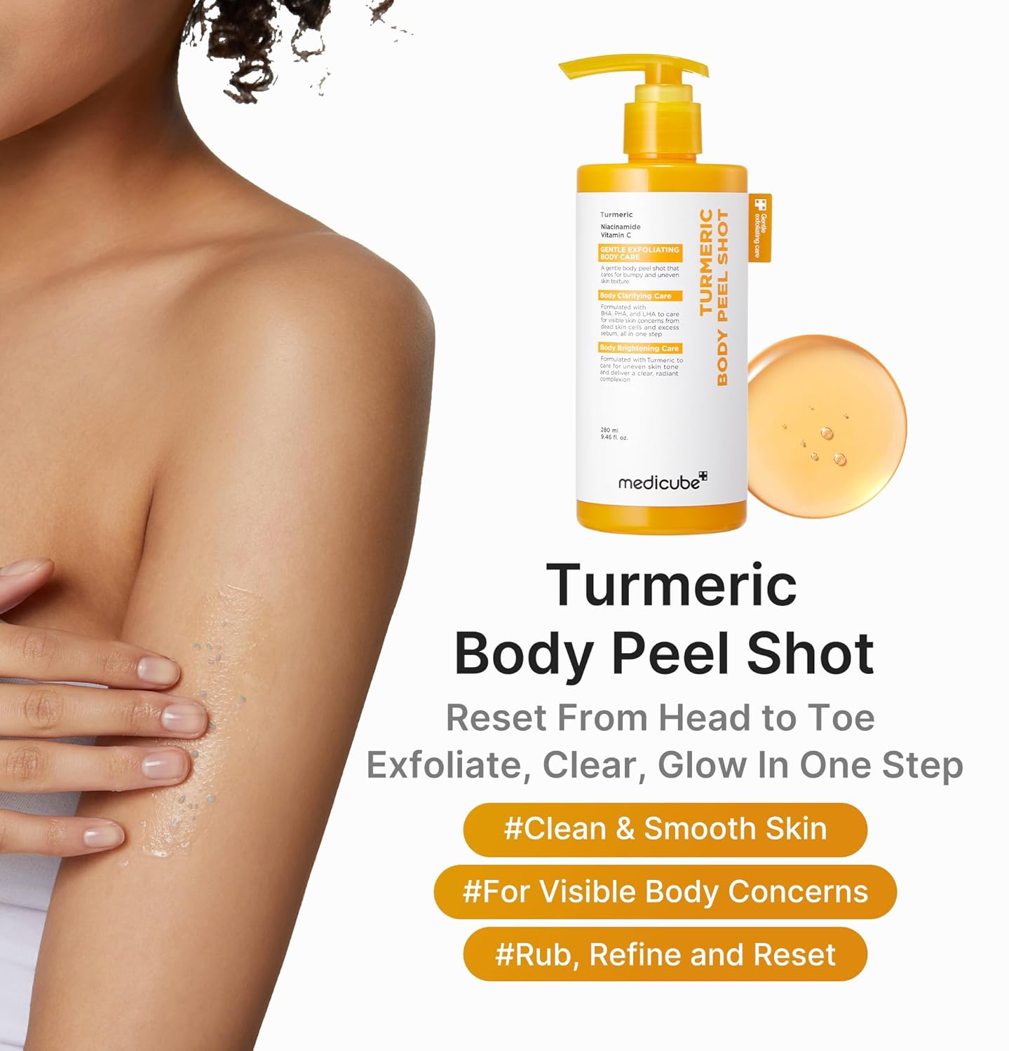 Medicube Kojic acid turmeric body peelshot 280ml Secondary image