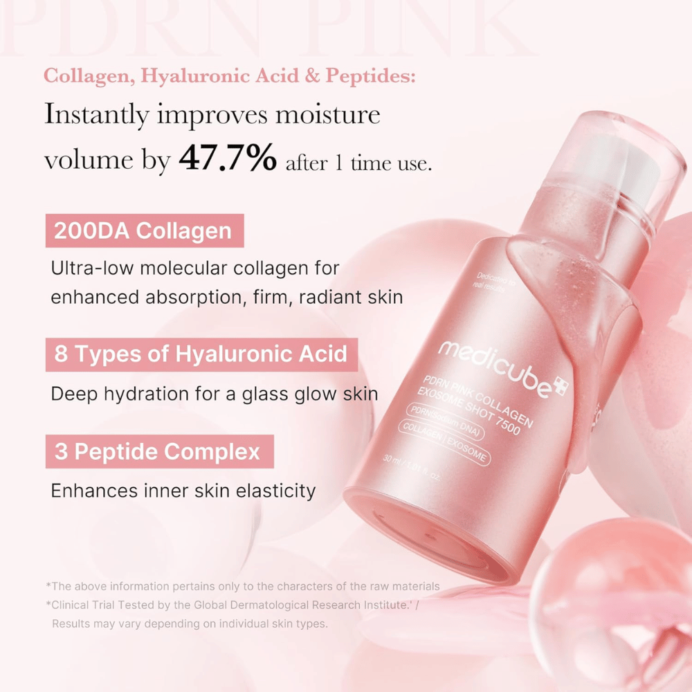 Medicube PDRN Pink Collagen ExosomeShot 7500 30ml
