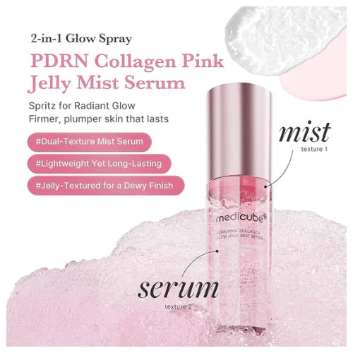 Medicube PDRN Pink Collagen Glow Jelly Mist Serum 100ml